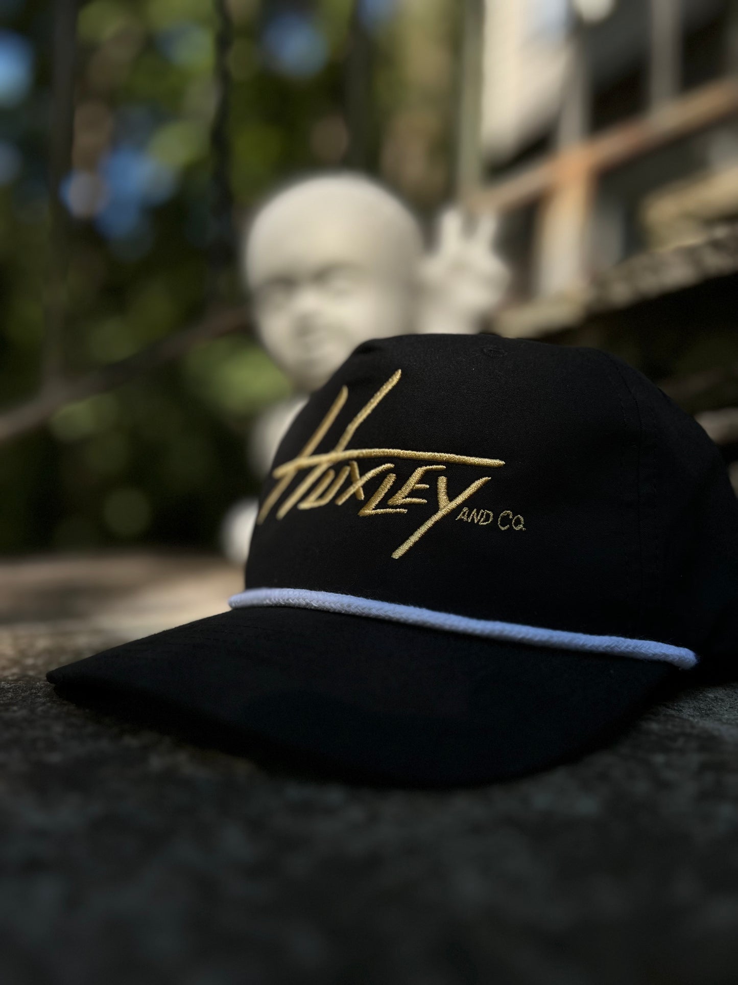 Adult Black with Gold Rope Cap