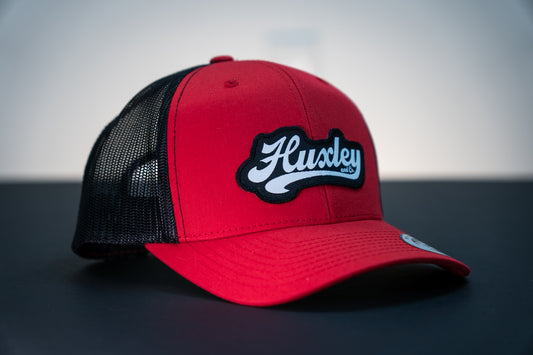 Adult Retro Trucker Snapback Red and Black