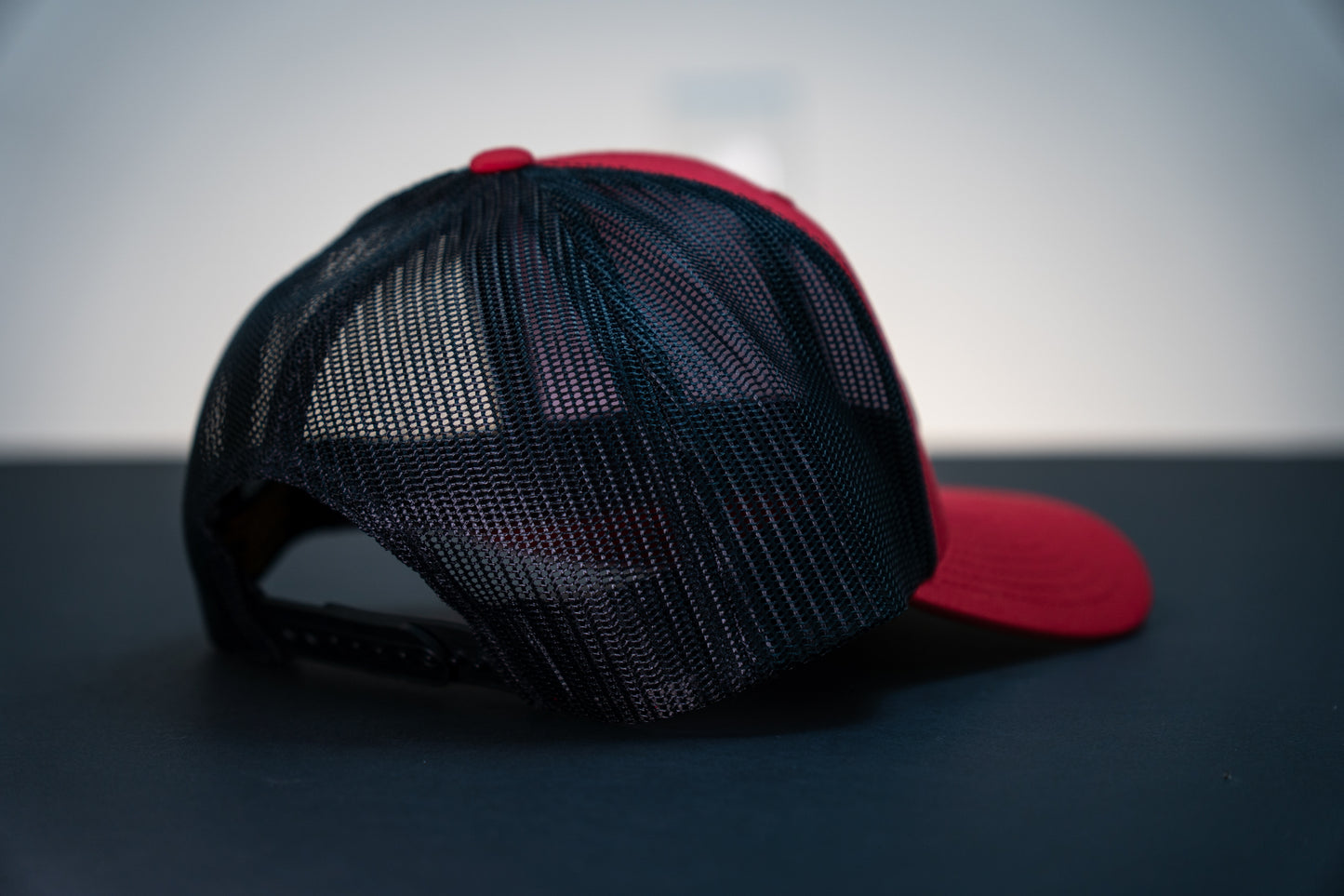 Adult Retro Trucker Snapback Red and Black