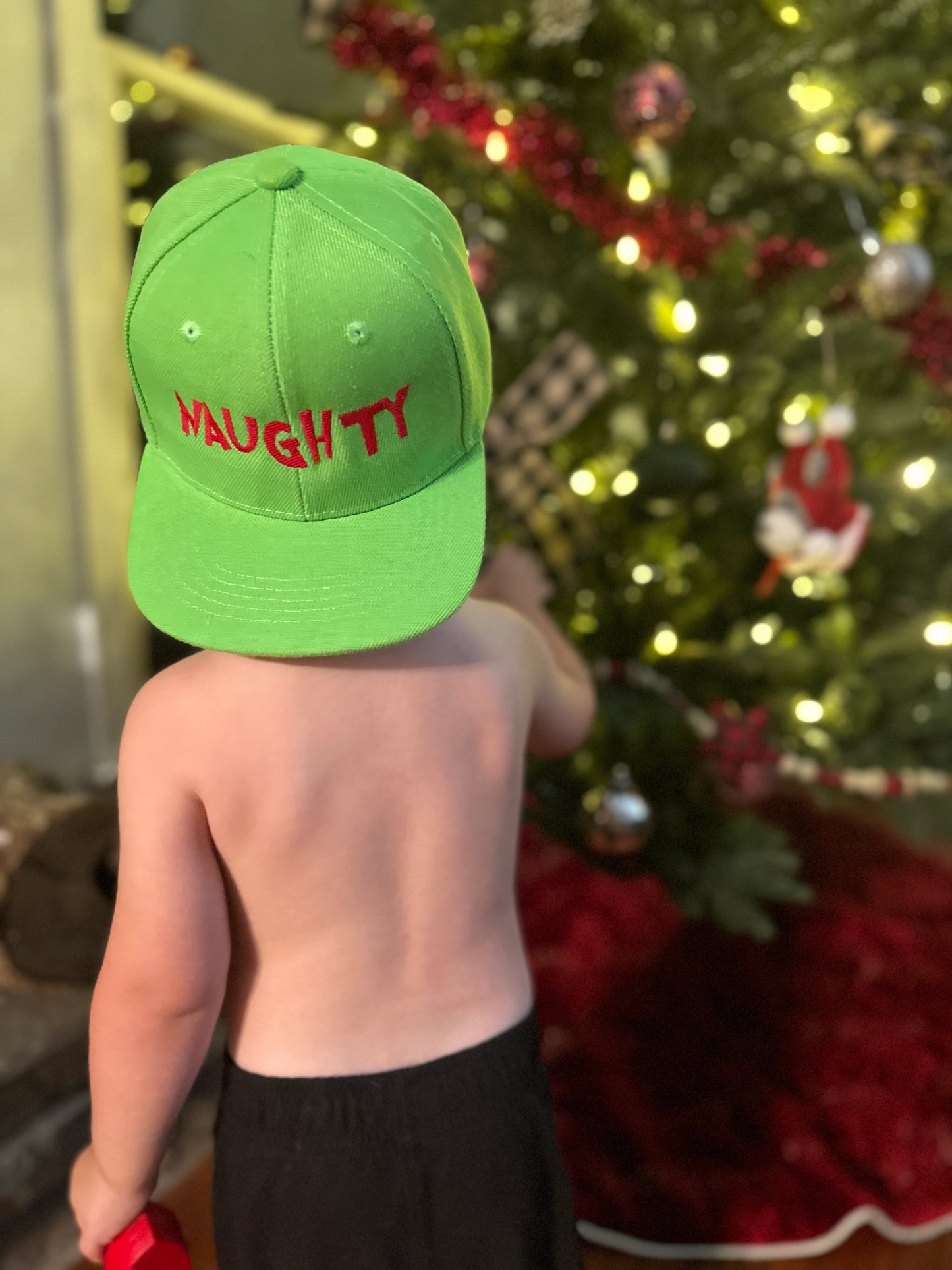 Little Grinch NAUGHTY Snapback